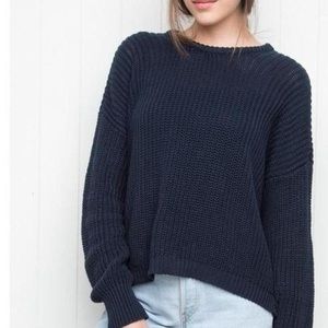 Brandy Melville navy blue crop sweater